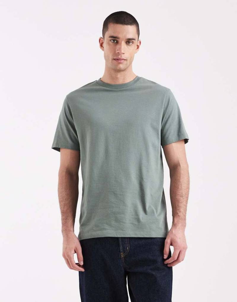ASOS DESIGN - Basic-T-Shirt in Mittelgrün mit Rundhalsausschnitt von ASOS DESIGN