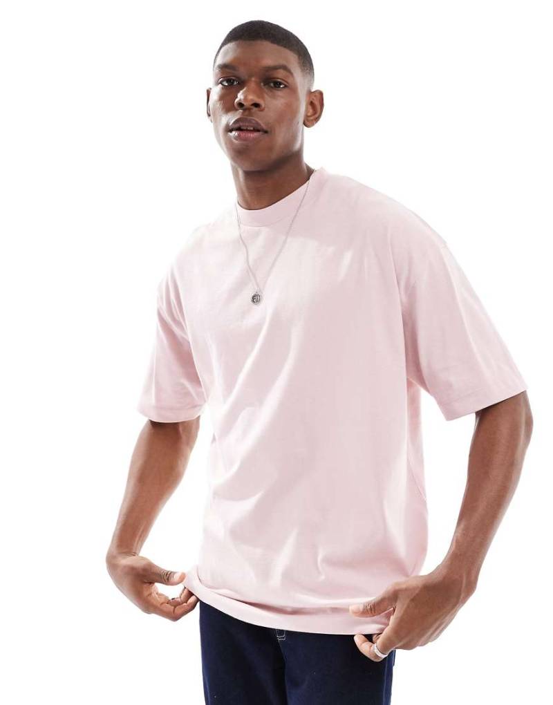 ASOS DESIGN - Basic-T-Shirt in Rosa mit Oversize-Schnitt von ASOS DESIGN