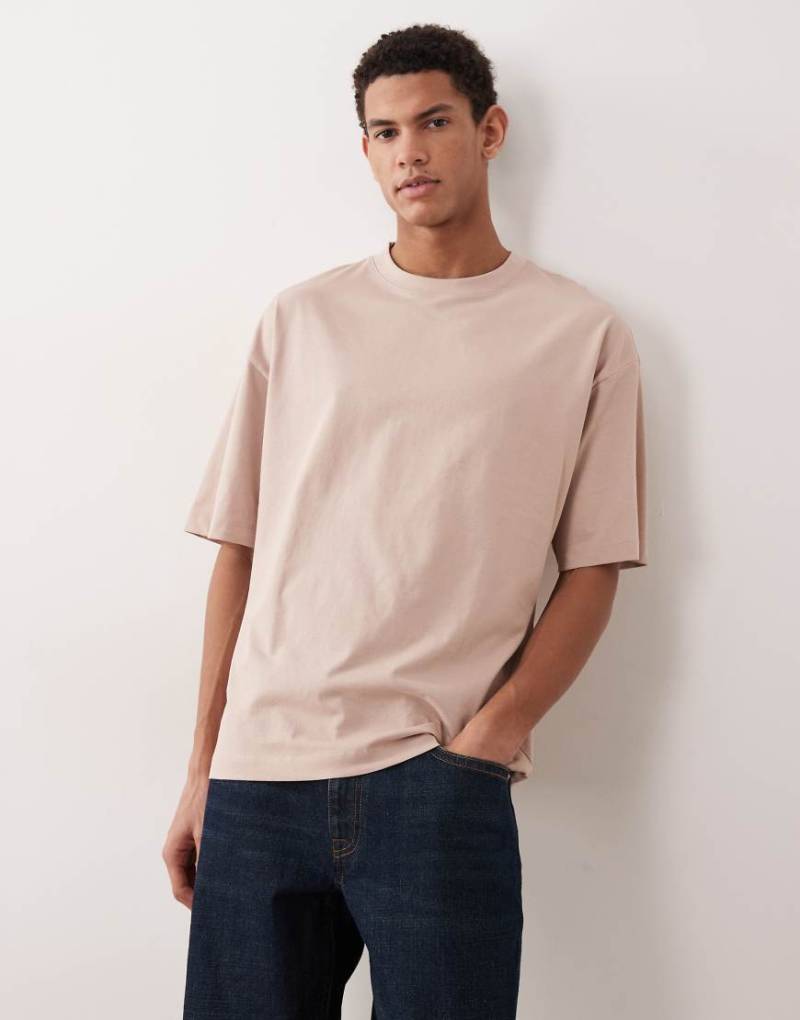 ASOS DESIGN - Basic-T-Shirt in Rosa mit Oversize-Schnitt von ASOS DESIGN