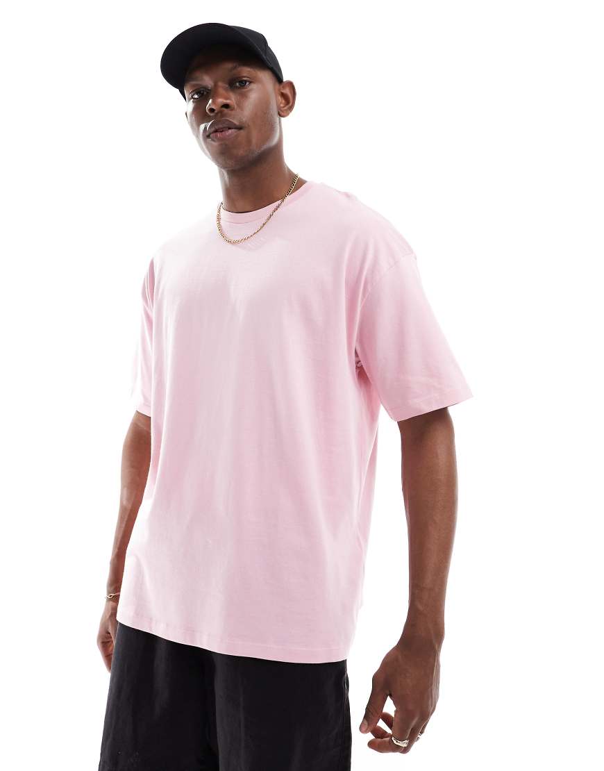 ASOS DESIGN - Basic-T-Shirt in Rosa mit Oversize-Schnitt ASOS DESIGN - Basic-T-Shirt in Rosa mit Oversize-Schnitt von ASOS DESIGN