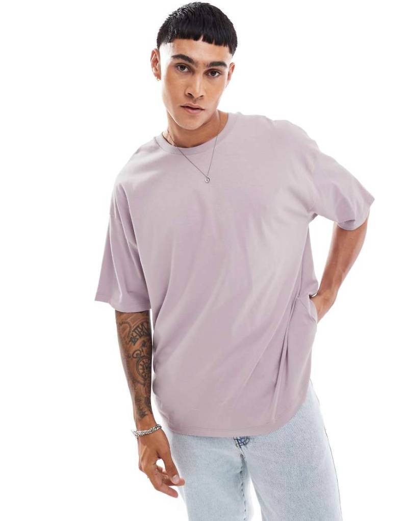 ASOS DESIGN - Basic-T-Shirt in Rosa mit Oversize-Schnitt von ASOS DESIGN