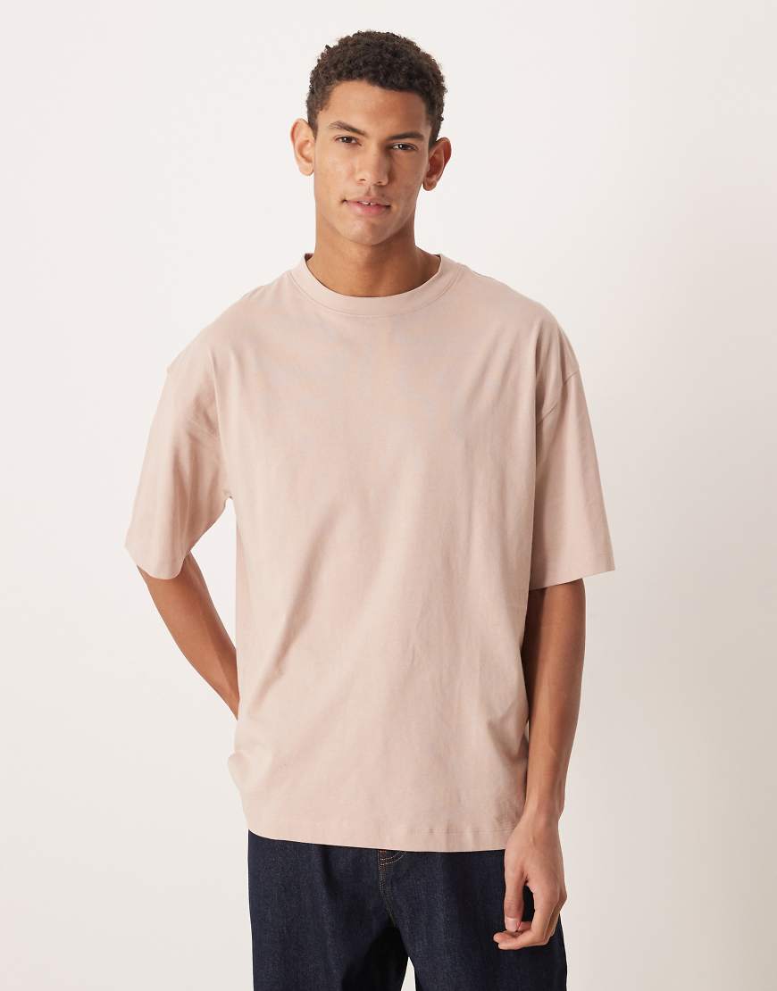 ASOS DESIGN - Basic-T-Shirt in Rosa mit Oversize-Schnitt von ASOS DESIGN