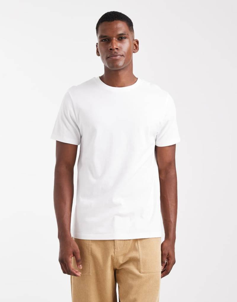 ASOS DESIGN - Basic-T-Shirt in Weiß mit Rundhalsausschnitt von ASOS DESIGN