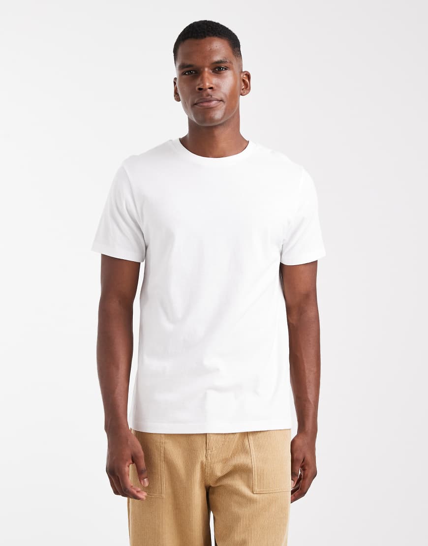 ASOS DESIGN - Basic-T-Shirt in Weiß mit Rundhalsausschnitt von ASOS DESIGN