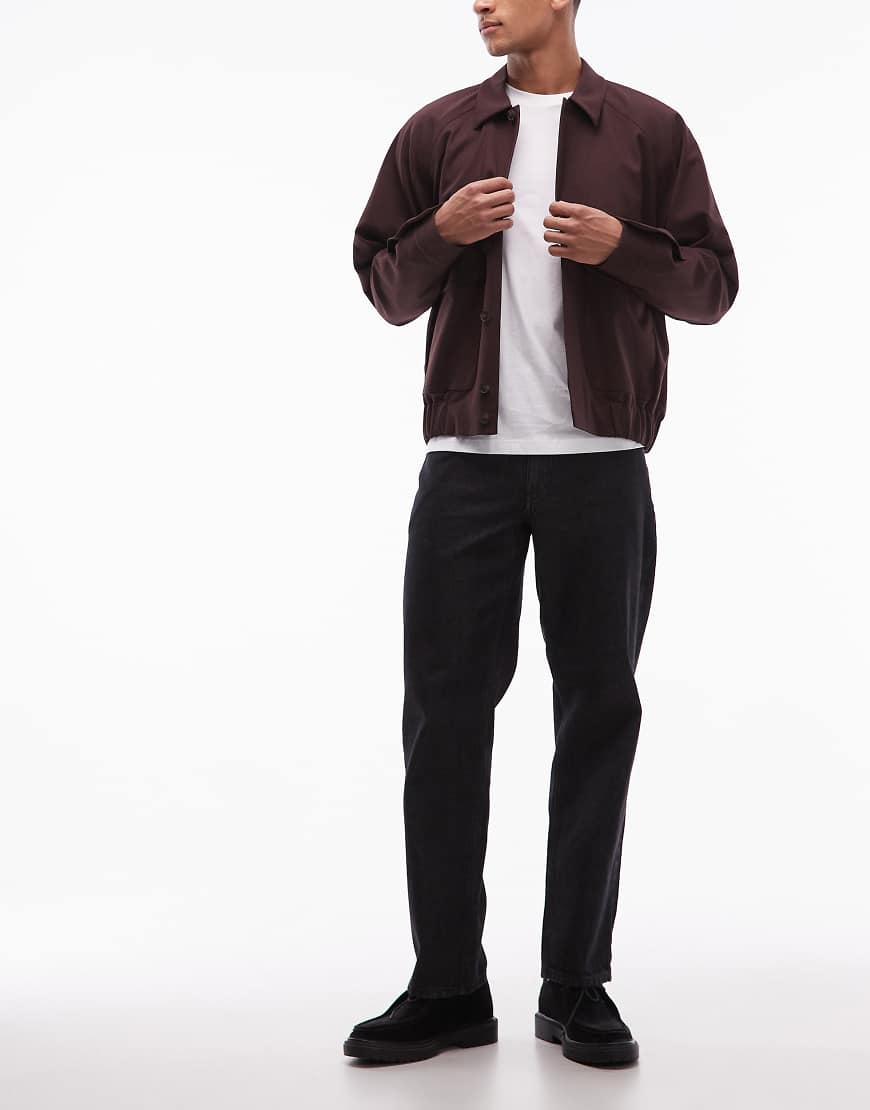 ASOS DESIGN - Straight Jeans in Schwarz von ASOS DESIGN