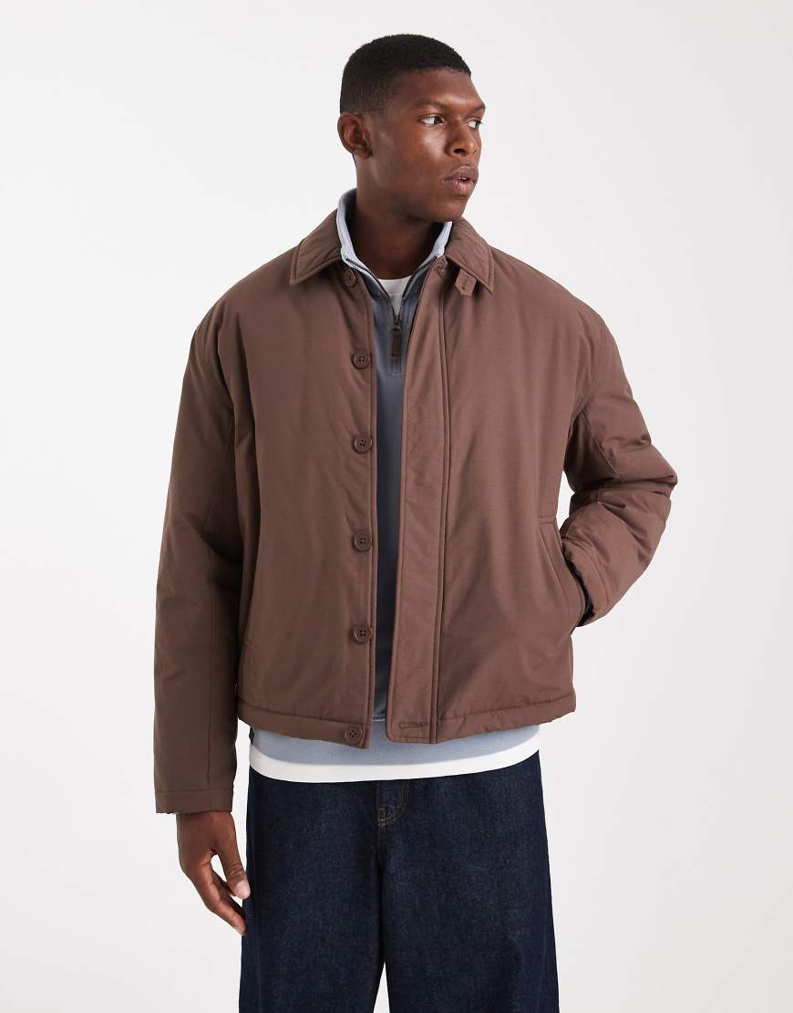 ASOS DESIGN - Bomberjacke in Braun-Brown von ASOS DESIGN