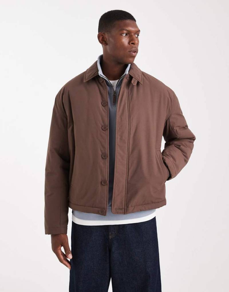 ASOS DESIGN - Bomberjacke in Braun-Brown von ASOS DESIGN