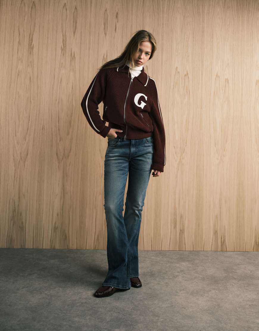 ASOS DESIGN - Bootcut-Jeans in Vintage-Waschung mit niedrigem Bund-Blau ASOS DESIGN - Bootcut-Jeans in Vintage-Waschung mit niedrigem Bund-Blau von ASOS DESIGN
