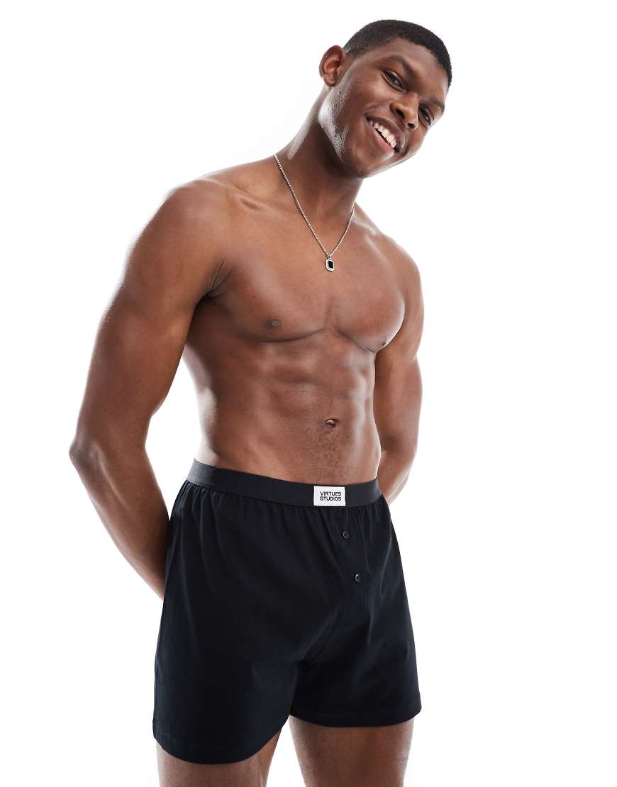 ASOS DESIGN - Boxershorts in Schwarz von ASOS DESIGN