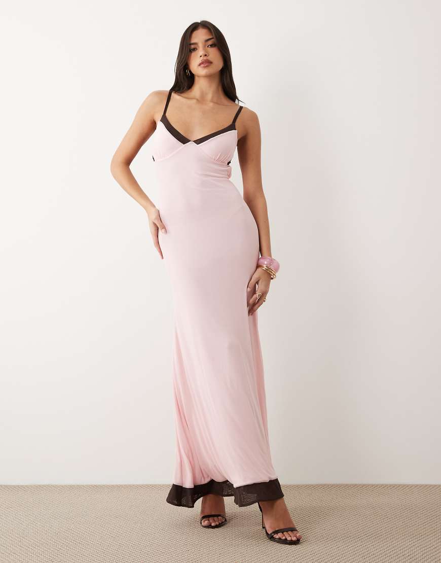 ASOS DESIGN - Camisole-Maxikleid in Rosa von ASOS DESIGN