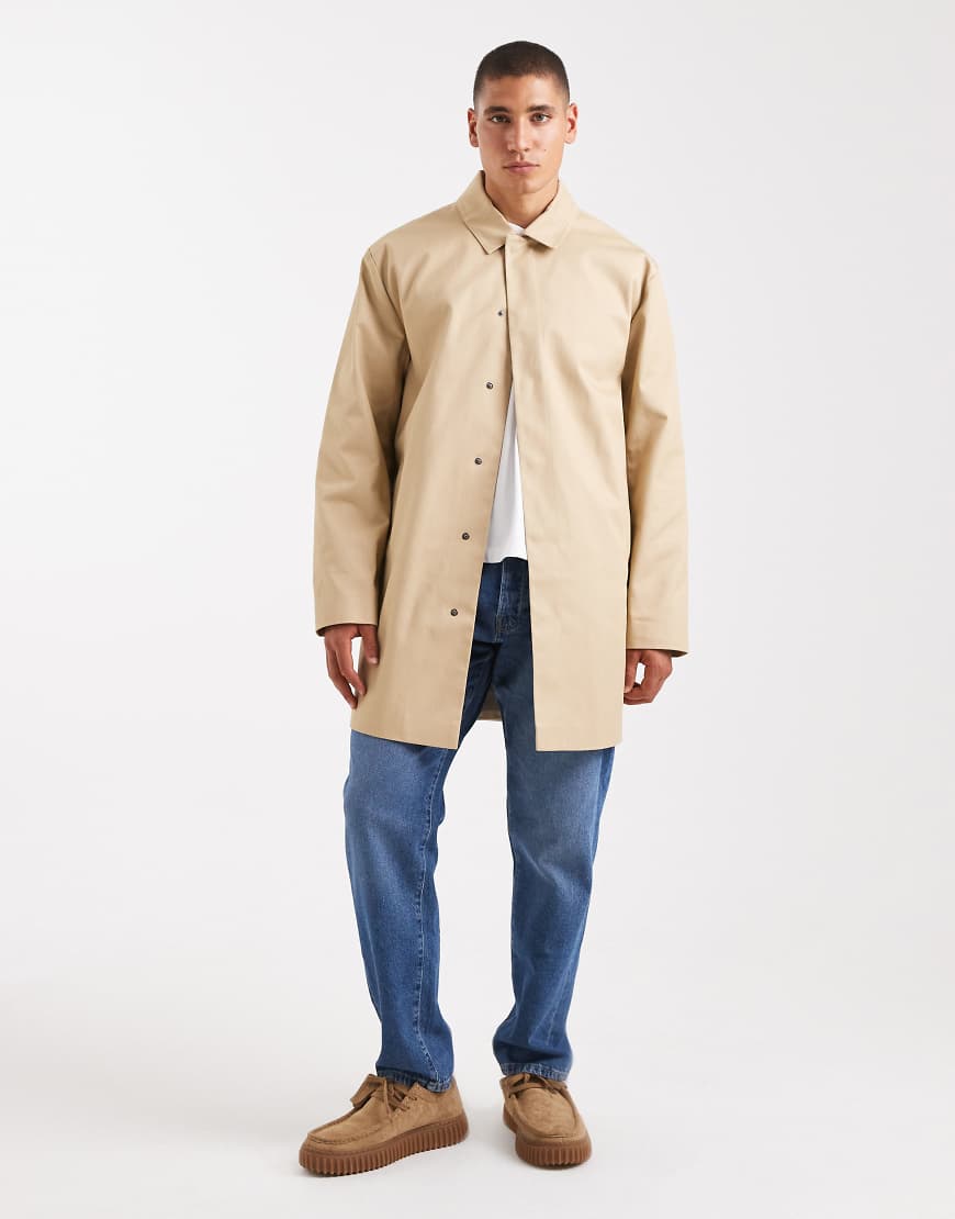ASOS DESIGN - Car-Coat in Steinbeige-Neutral von ASOS DESIGN