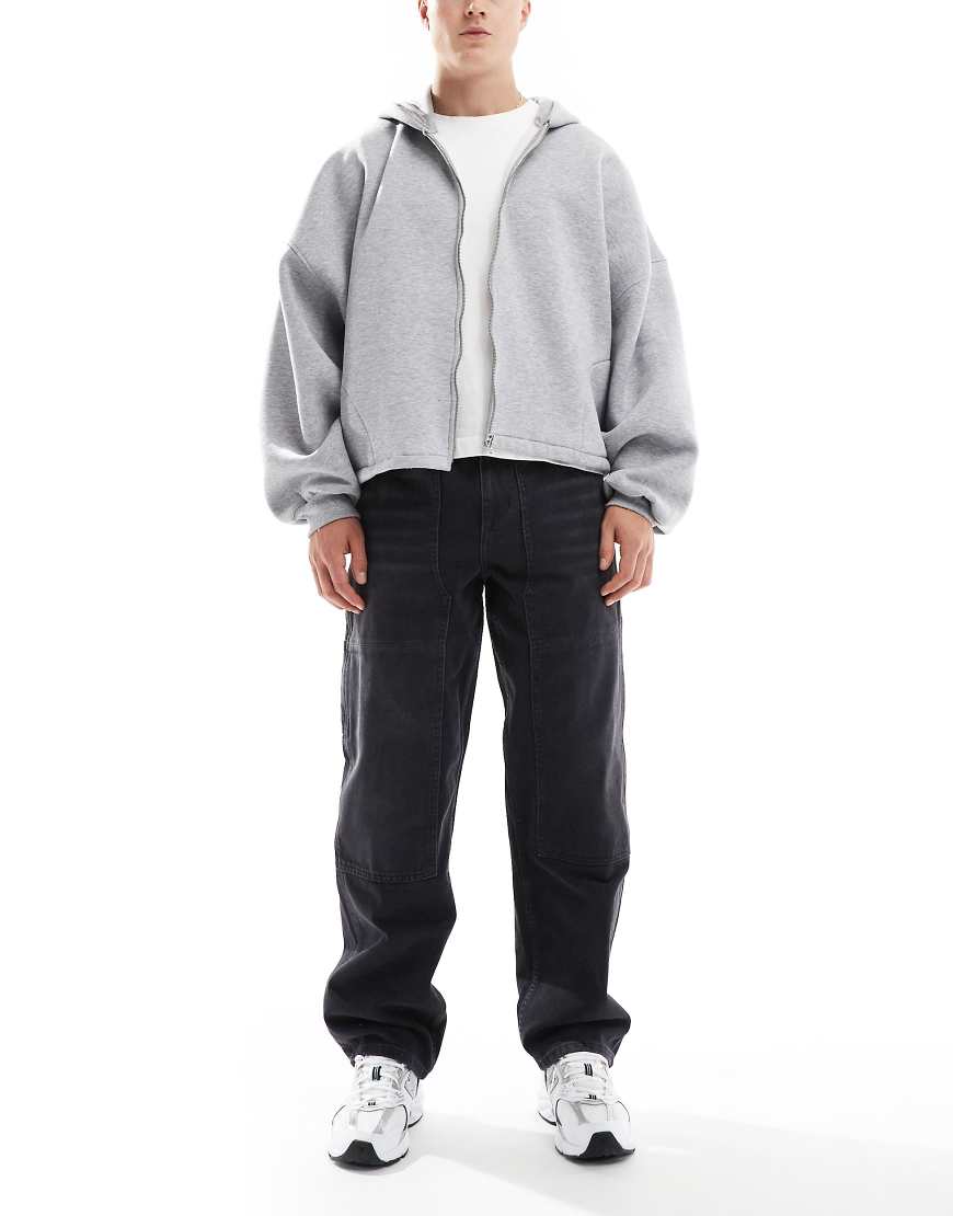 ASOS DESIGN - Carpenter-Jeans in schwarzer Waschung von ASOS DESIGN