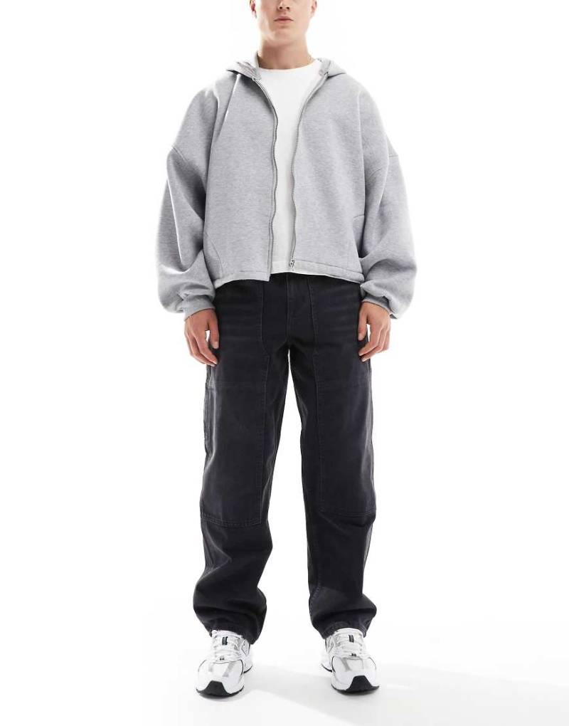 ASOS DESIGN - Carpenter-Jeans in schwarzer Waschung von ASOS DESIGN