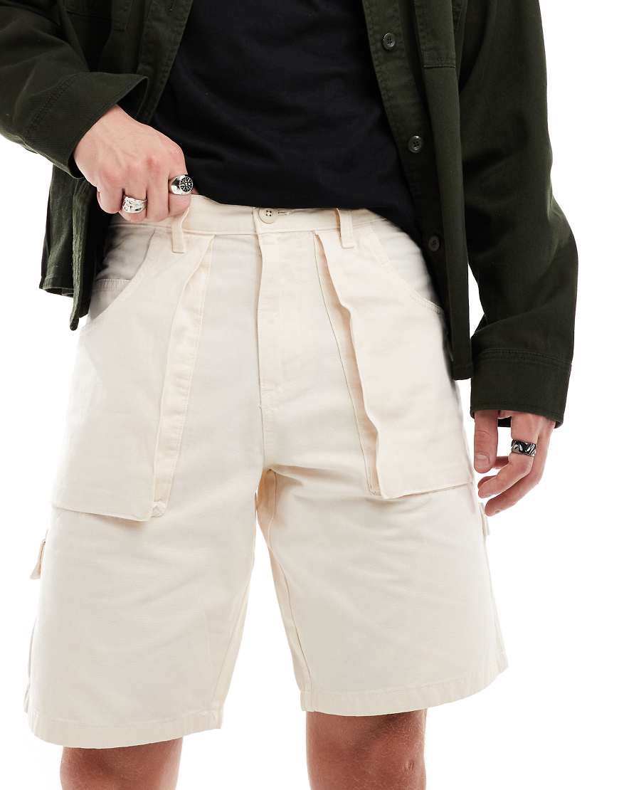 ASOS DESIGN - Carpenter-Shorts in Steinbeige-Neutral ASOS DESIGN - Carpenter-Shorts in Steinbeige-Neutral von ASOS DESIGN