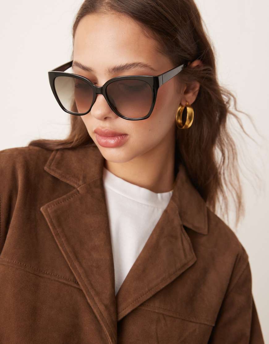 ASOS DESIGN - Cat-Eye-Sonnenbrille in Schwarz ASOS DESIGN - Cat-Eye-Sonnenbrille in Schwarz von ASOS DESIGN