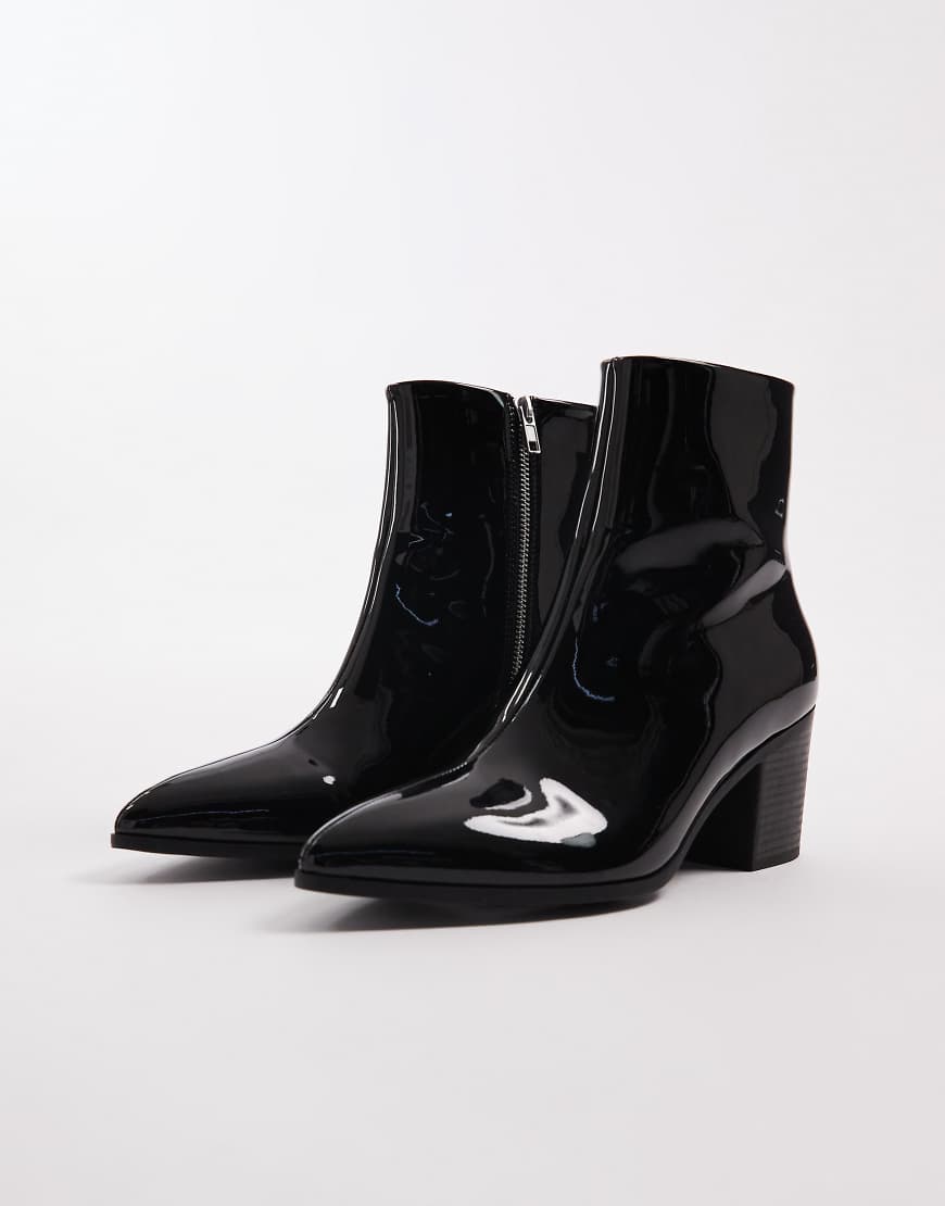 ASOS DESIGN - Chelsea-Stiefel in Schwarz mit Absatz von ASOS DESIGN