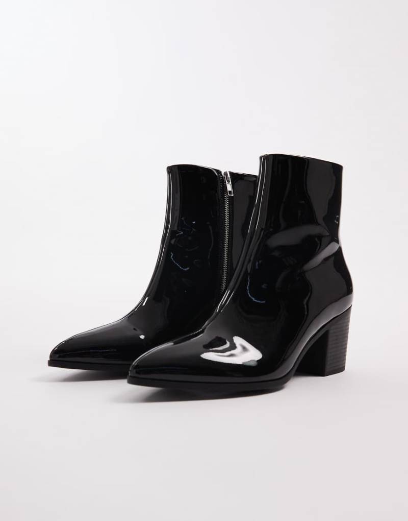 ASOS DESIGN - Chelsea-Stiefel in Schwarz mit Absatz von ASOS DESIGN