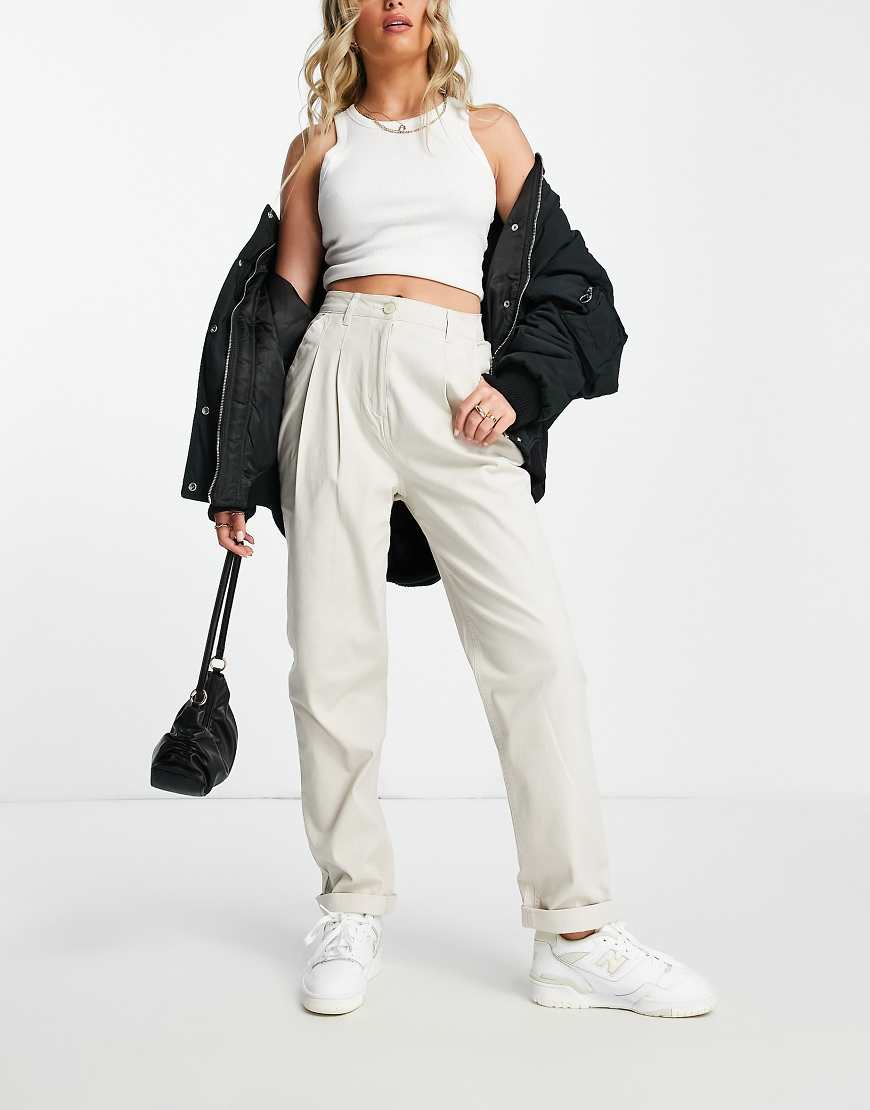 ASOS DESIGN - Chinohose in Stone-Neutral von ASOS DESIGN