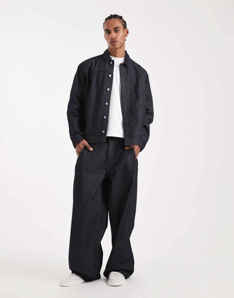 ASOS DESIGN - Circular Design Collection - Schwere, lockere Jeans in Indigoblau, Kombiteil von ASOS DESIGN