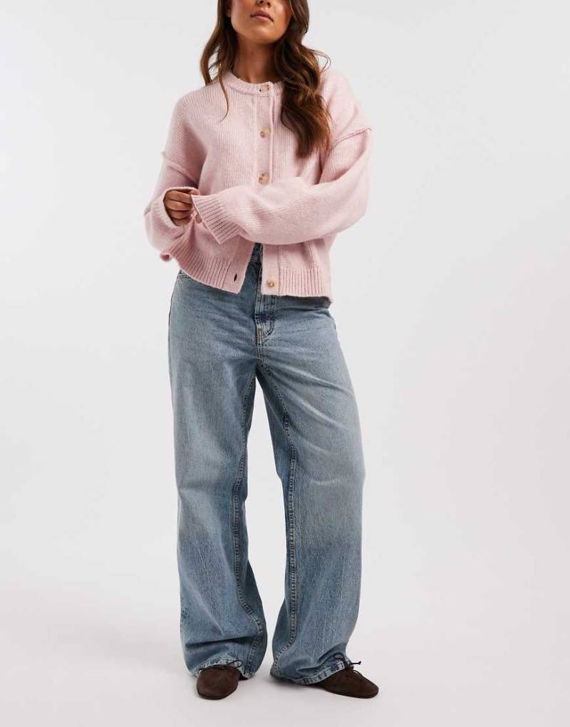ASOS DESIGN - Circular Design Collection - Weite Dad-Jeans mit heller Vintage-Waschung-Blau von ASOS DESIGN