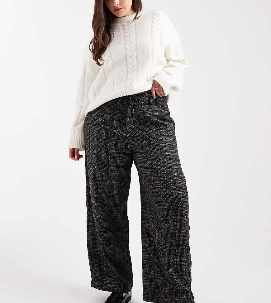 ASOS DESIGN Curve - Barrel-Hose mit Nahtdetail und strukturiertem Karomuster in Schwarz/Weiß ASOS DESIGN Curve - Barrel-Hose mit Nahtdetail und strukturiertem Karomuster in Schwarz/Weiß von ASOS DESIGN