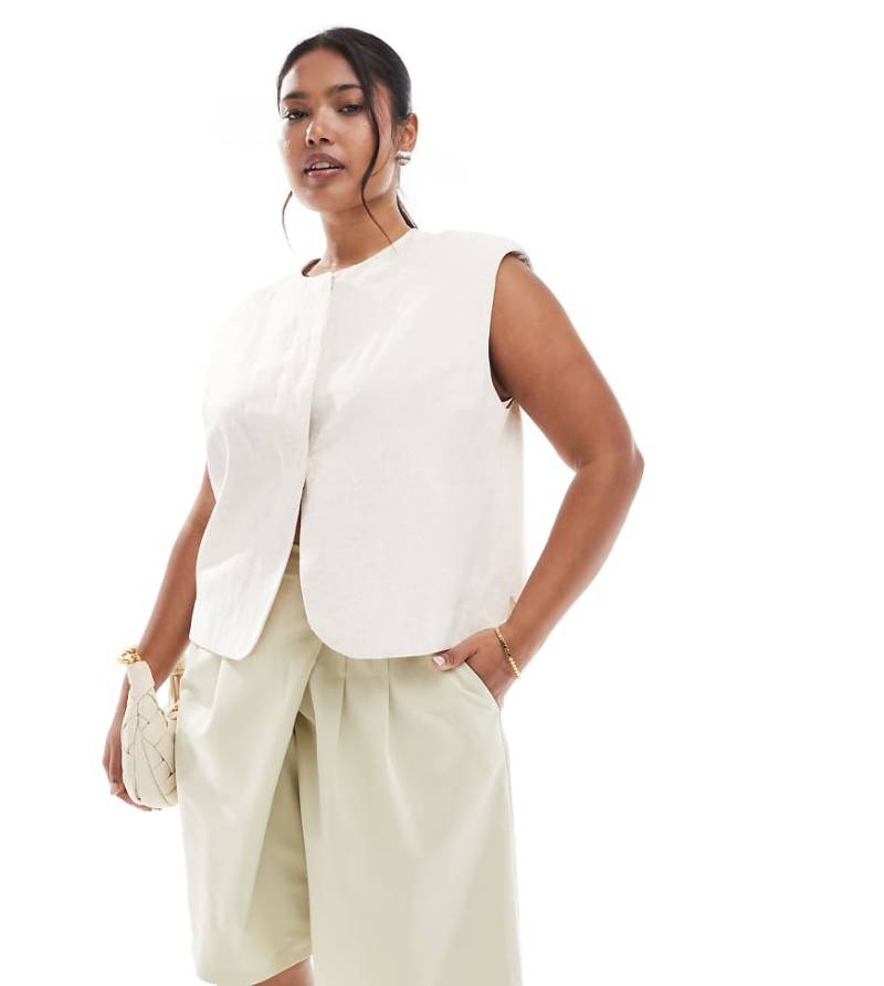 ASOS DESIGN Curve - Elegante Longline-Utility-Shorts in Pistazie-Grün von ASOS DESIGN