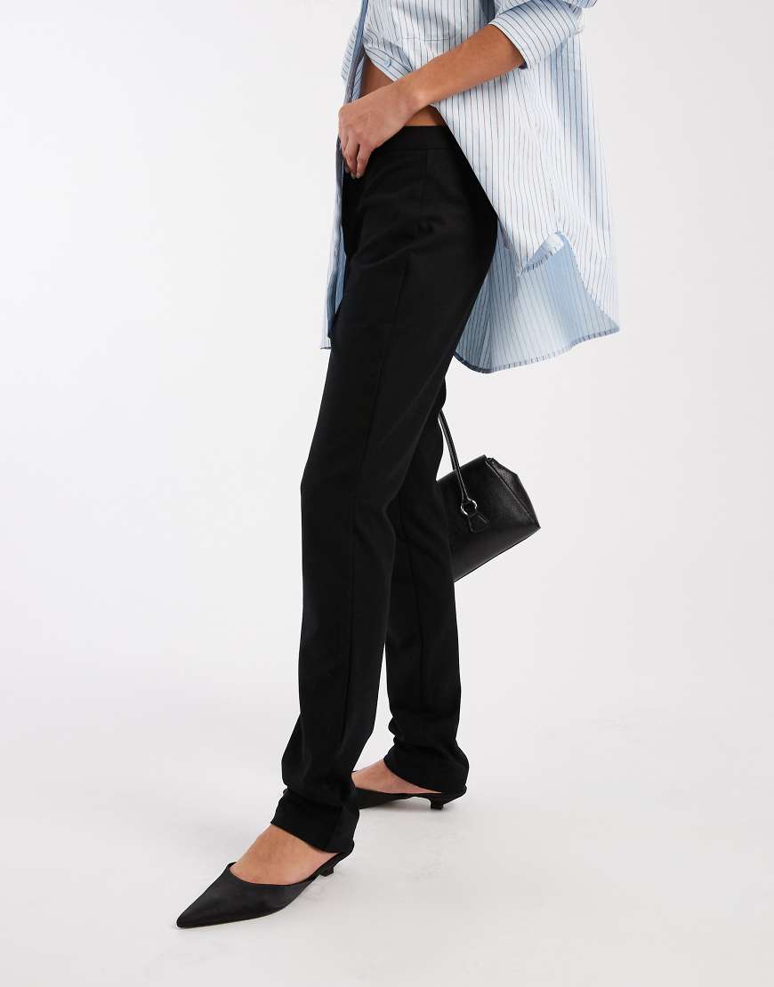 ASOS DESIGN - Elegante Hose in Schwarz mit sehr schmalem Schnitt von ASOS DESIGN