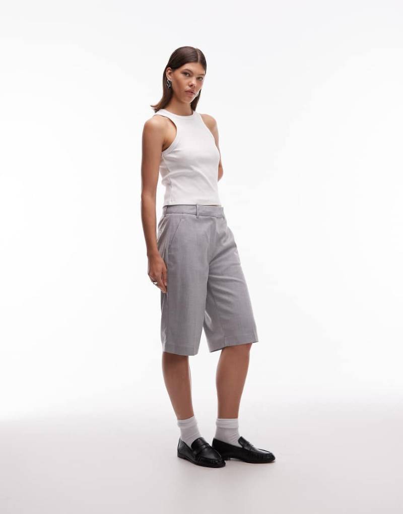 ASOS DESIGN - Eleganter, schlichter Hosenrock in Grau von ASOS DESIGN