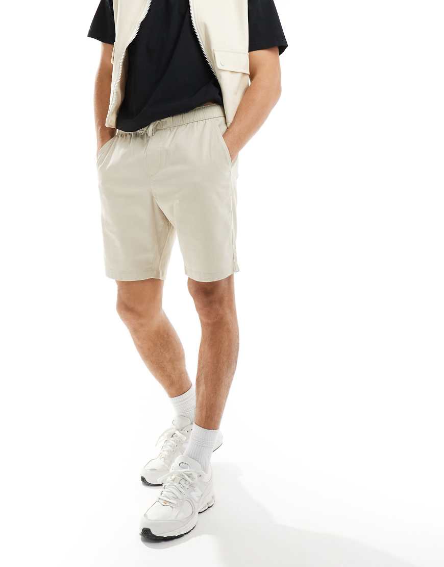 ASOS DESIGN - Enge Chino-Shorts in Stone-Neutral ASOS DESIGN - Enge Chino-Shorts in Stone-Neutral von ASOS DESIGN