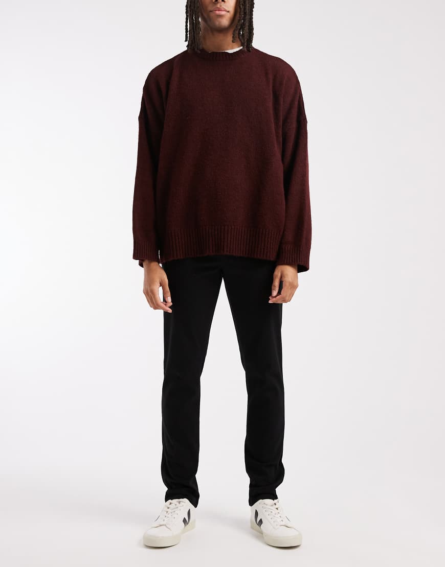 ASOS DESIGN - Enge Chinohose in Schwarz von ASOS DESIGN