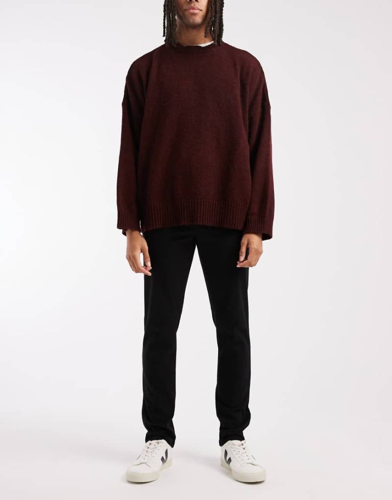 ASOS DESIGN - Enge Chinohose in Schwarz von ASOS DESIGN