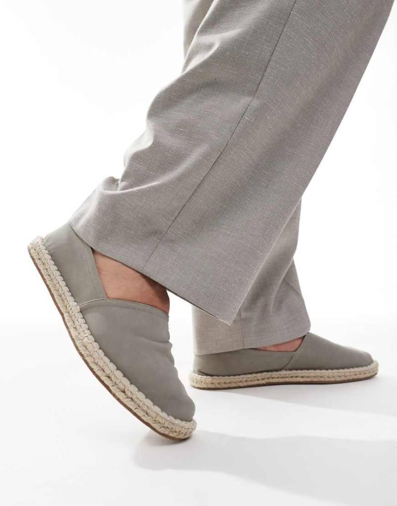 ASOS DESIGN - Espadrilles in Grau von ASOS DESIGN