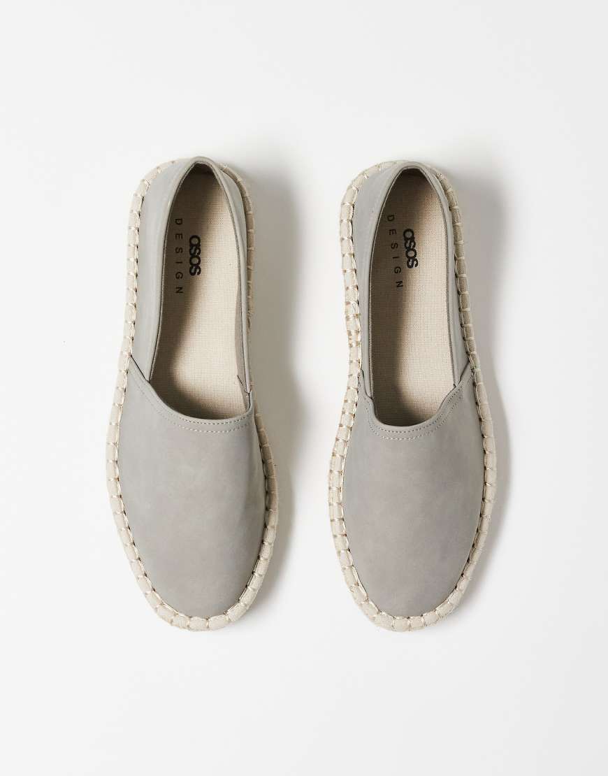 ASOS DESIGN - Espadrilles in Grau von ASOS DESIGN