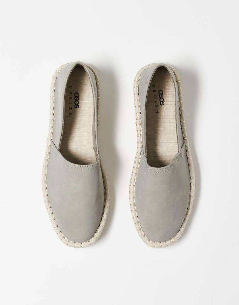 ASOS DESIGN - Espadrilles in Grau von ASOS DESIGN