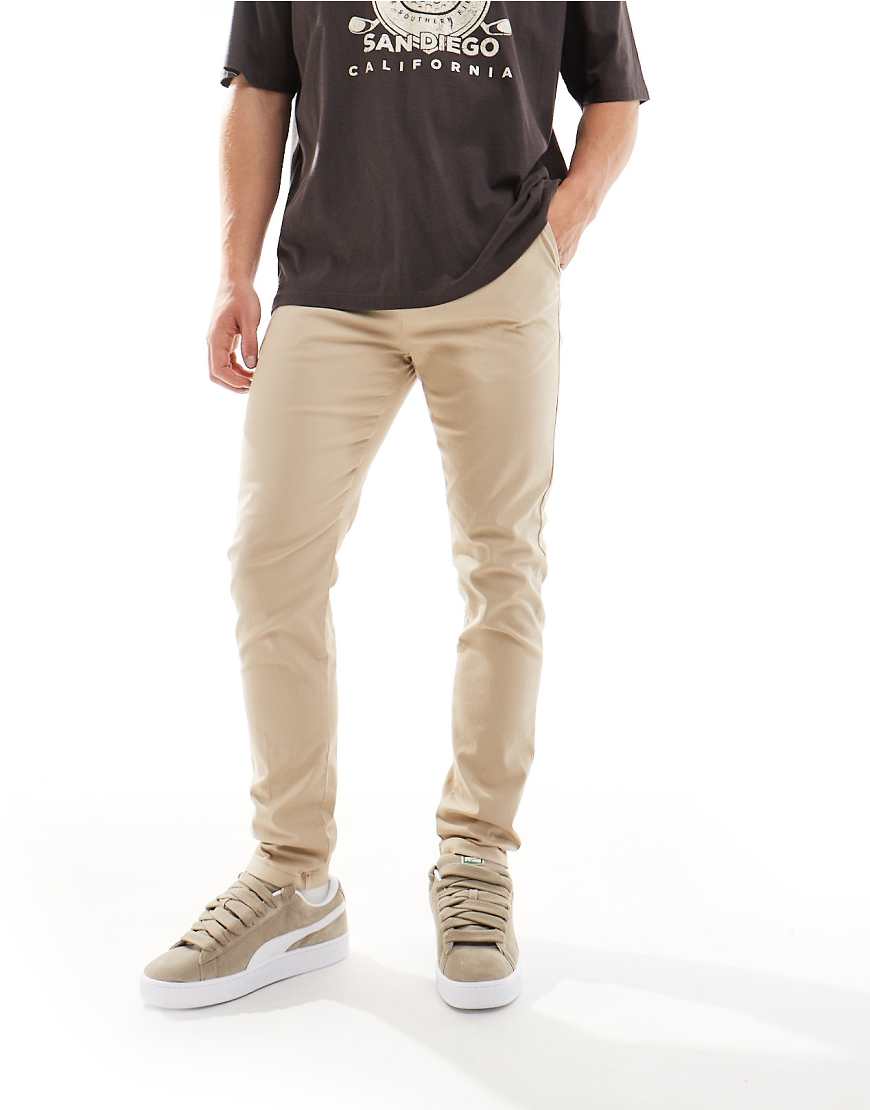 ASOS DESIGN - Enge Chinos in Beige-Neutral ASOS DESIGN - Enge Chinos in Beige-Neutral von ASOS DESIGN
