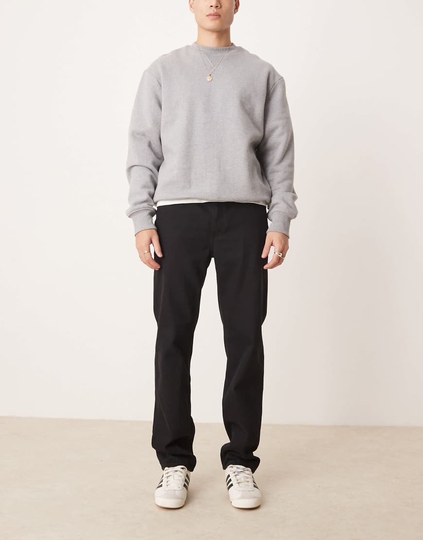 ASOS DESIGN - Jeans in Schwarz mit geradem Schnitt ASOS DESIGN - Jeans in Schwarz mit geradem Schnitt von ASOS DESIGN