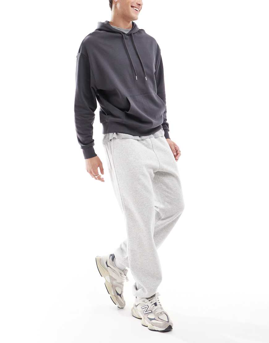 ASOS DESIGN - Essential - Oversize-Kapuzenpullover in Anthrazit-Grau von ASOS DESIGN