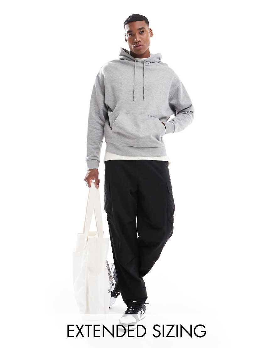 ASOS DESIGN - Essential - Oversize-Kapuzenpullover in Grau meliert ASOS DESIGN - Essential - Oversize-Kapuzenpullover in Grau meliert von ASOS DESIGN