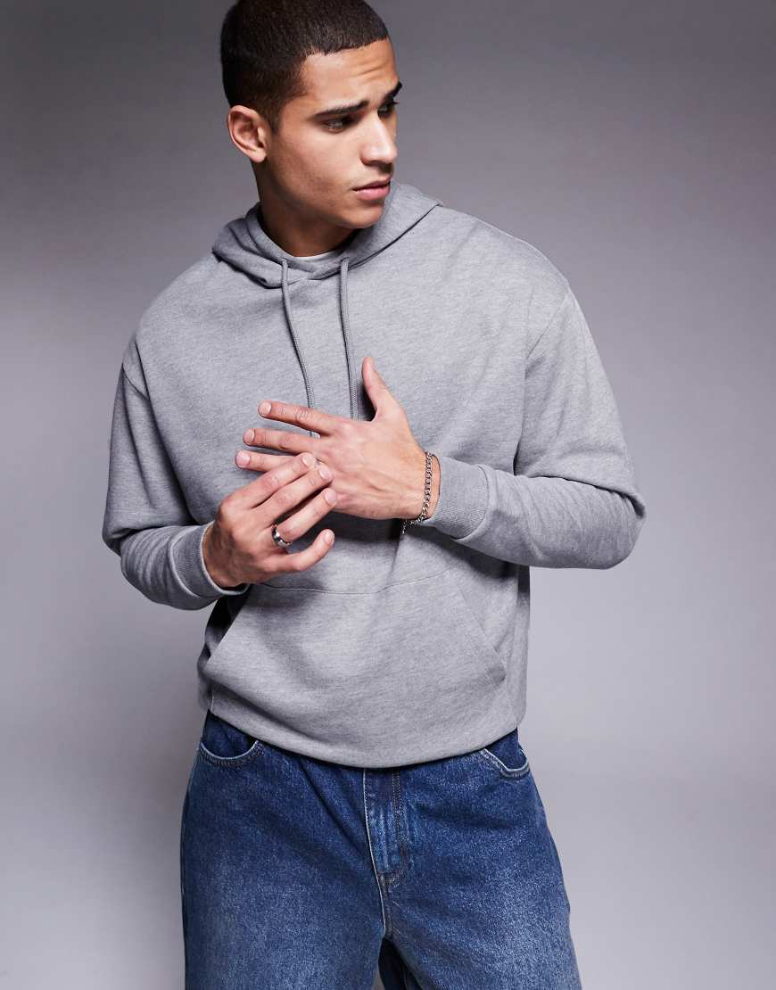 ASOS DESIGN - Essential - Oversize-Kapuzenpullover in Grau meliert ASOS DESIGN - Essential - Oversize-Kapuzenpullover in Grau meliert von ASOS DESIGN