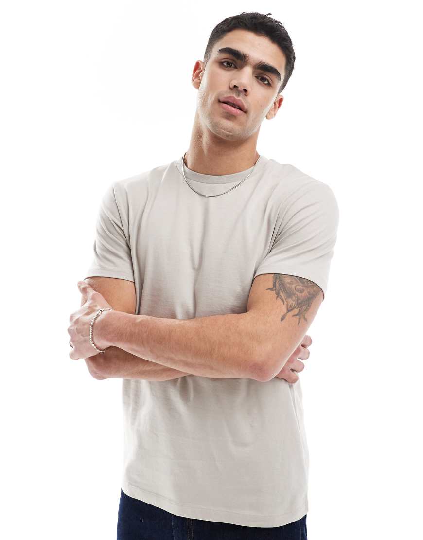 ASOS DESIGN - Essential - T-Shirt in Stein mit Rundhalsausschnitt-Neutral ASOS DESIGN - Essential - T-Shirt in Stein mit Rundhalsausschnitt-Neutral von ASOS DESIGN