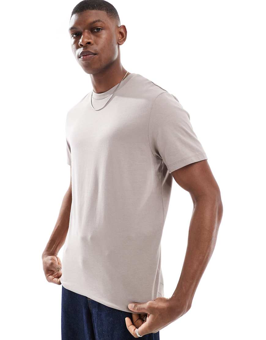 ASOS DESIGN - Essential - T-Shirt in Stein mit Rundhalsausschnitt-Neutral ASOS DESIGN - Essential - T-Shirt in Stein mit Rundhalsausschnitt-Neutral von ASOS DESIGN