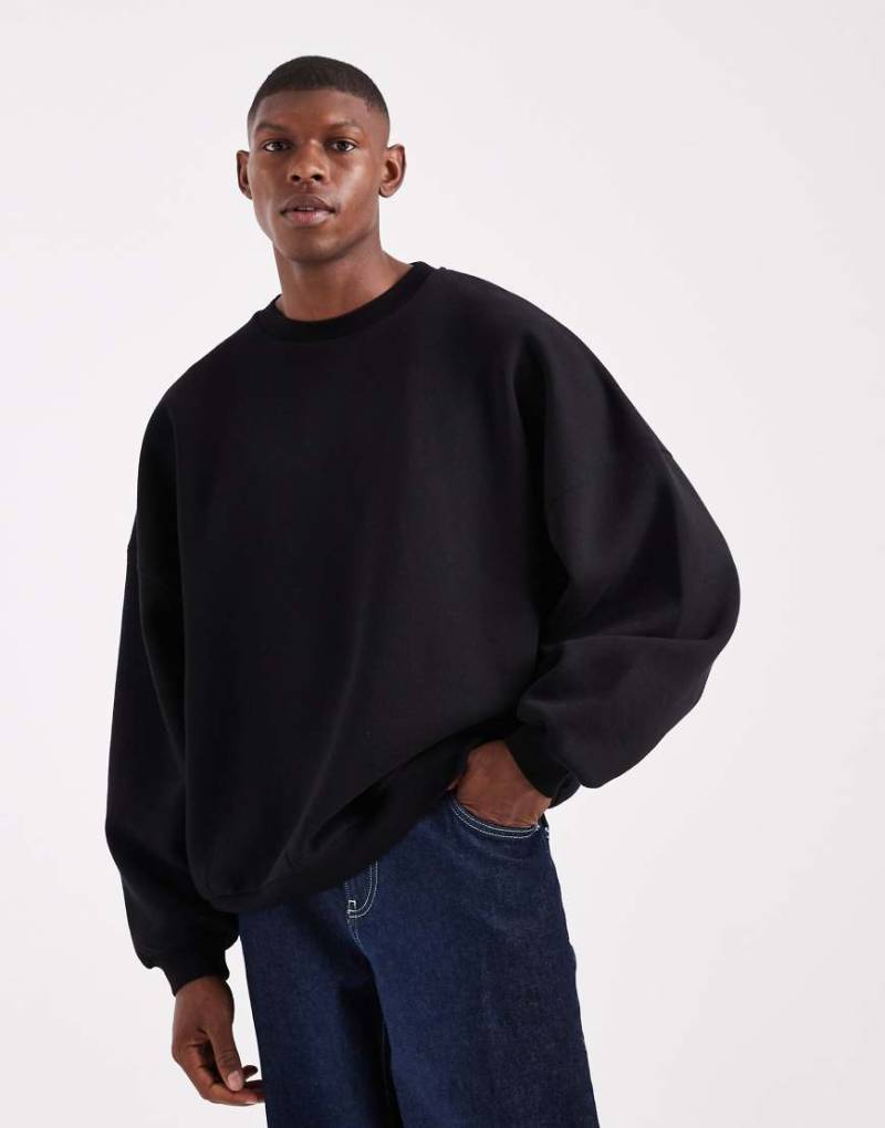 ASOS DESIGN - Essentials - Schwarzes Sweatshirt in extremer Oversize-Passform ASOS DESIGN - Essentials - Schwarzes Sweatshirt in extremer Oversize-Passform von ASOS DESIGN