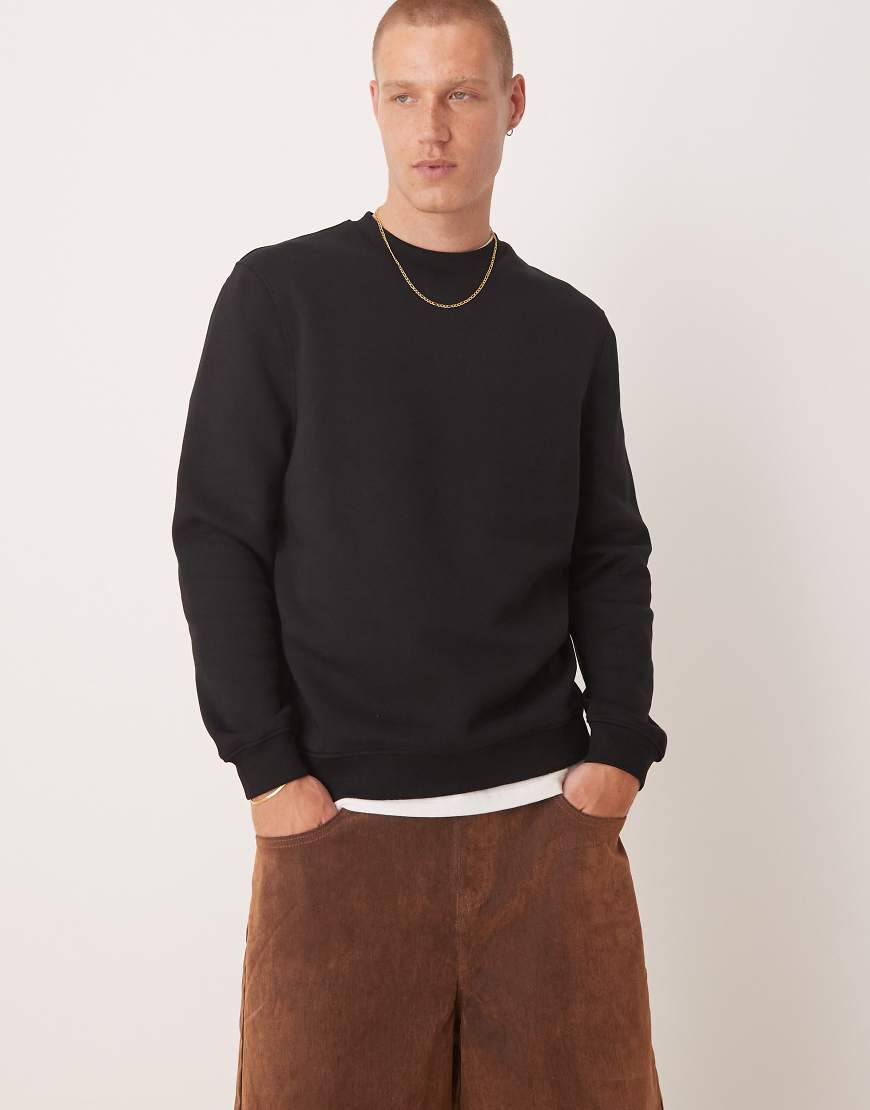 ASOS DESIGN - Essentials - Sweatshirt in Schwarz von ASOS DESIGN