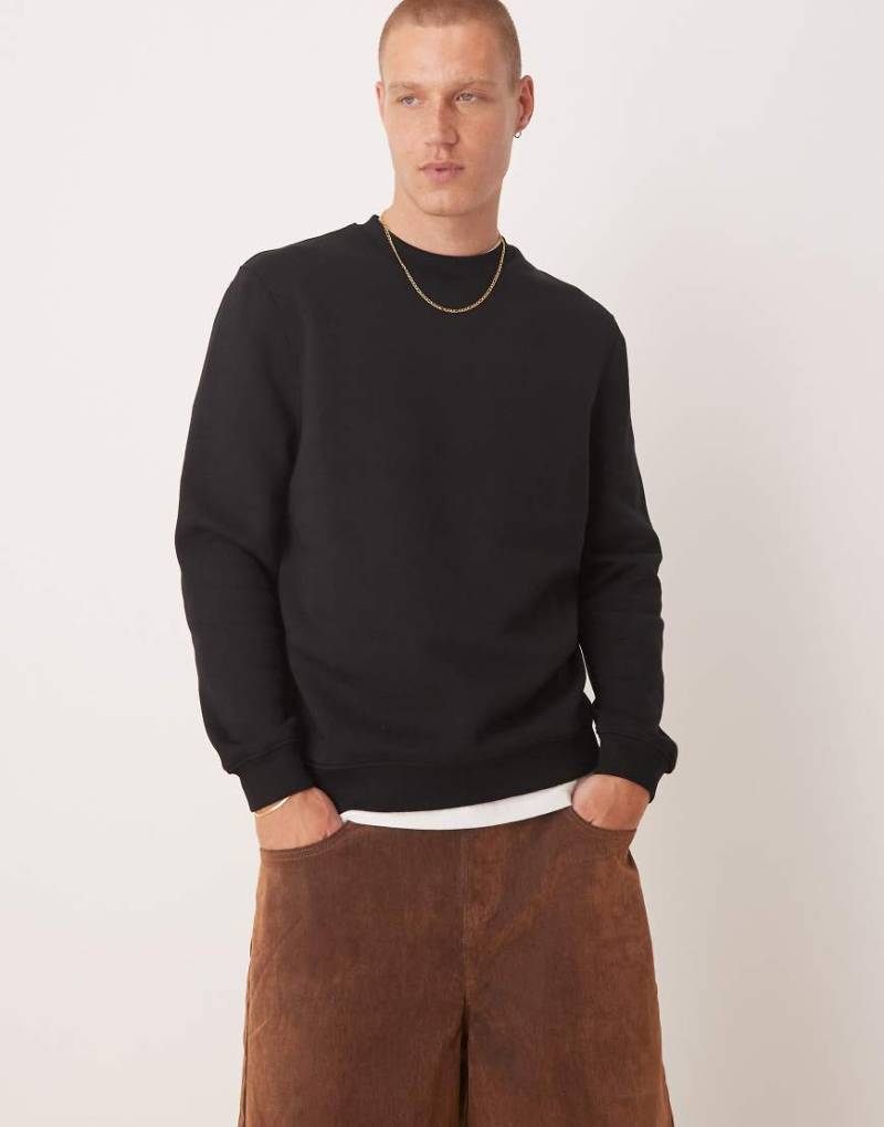 ASOS DESIGN - Essentials - Sweatshirt in Schwarz von ASOS DESIGN