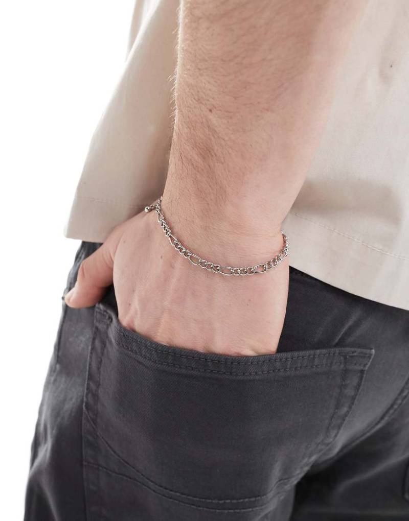 ASOS DESIGN - Figaro - Kettenarmband in Silber von ASOS DESIGN