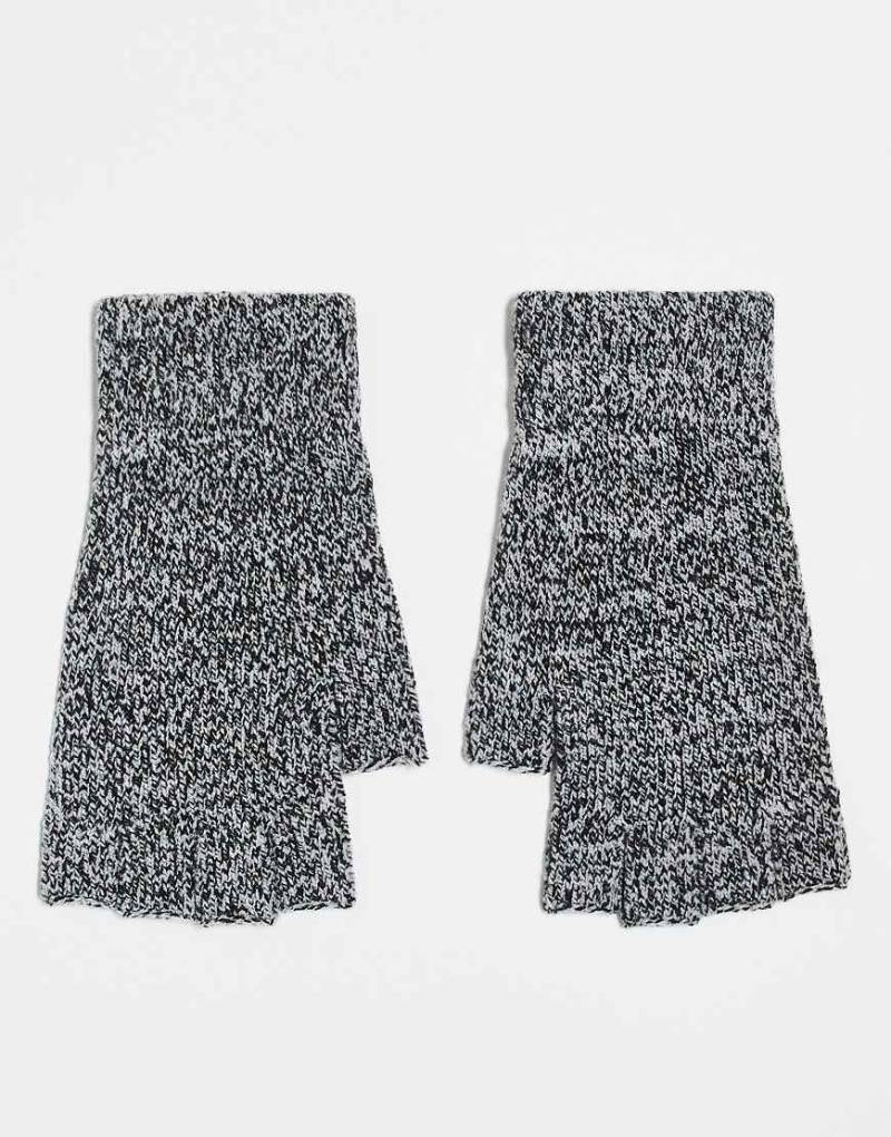 ASOS DESIGN - Fingerlose Handschuhe in Kalkgrau von ASOS DESIGN
