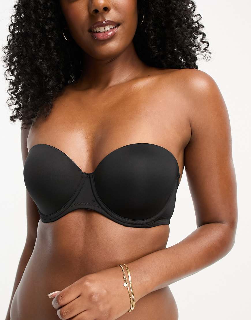 ASOS DESIGN - Geformter Multiway-BH in Schwarz mit abnehmbaren Trägern von ASOS DESIGN