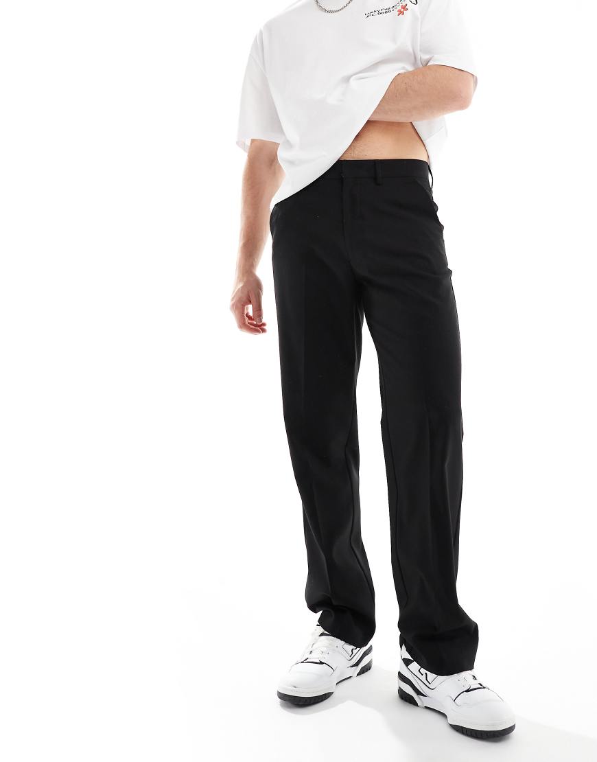 ASOS DESIGN - Gerade geschnittene Anzughose in Schwarz ASOS DESIGN - Gerade geschnittene Anzughose in Schwarz von ASOS DESIGN