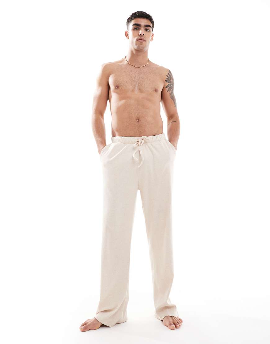 ASOS DESIGN - Gerippte Lounge-Hose in Beige-Neutral ASOS DESIGN - Gerippte Lounge-Hose in Beige-Neutral von ASOS DESIGN