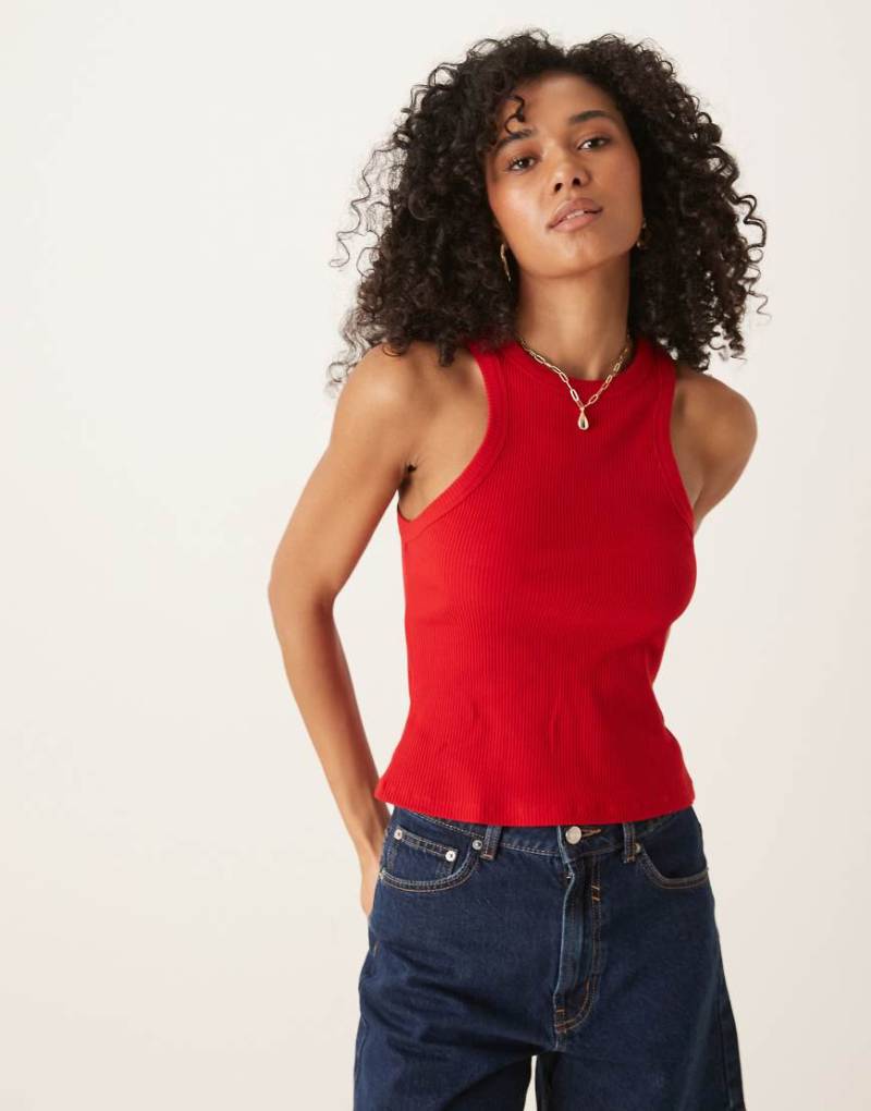 ASOS DESIGN - Geripptes Tanktop-Keine Farbe von ASOS DESIGN